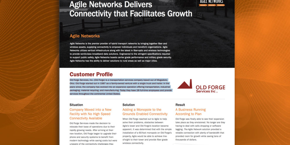 Old Forge Services Case Study